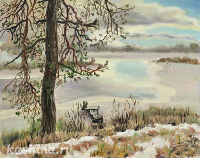 "Декабрь", картина Евгении Кашиной "Декабрь", картина Евгении Кашиной