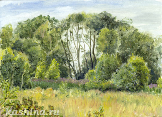 "Иван-чай,", картина Евгении Кашиной "Иван-чай,", картина Евгении Кашиной