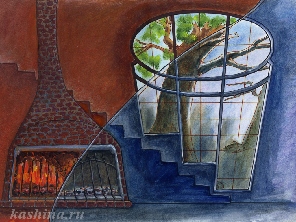 "Комната братьев", картина Евгении Кашиной к московской постановке мюзикла "Последнее Испытание" "Комната братьев", картина Евгении Кашиной к московской постановке мюзикла "Последнее Испытание"