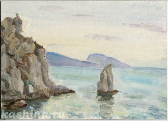 "Скала Парус" картина Евгении Кашиной "Скала Парус" картина Евгении Кашиной