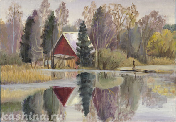 "Лиловые сумерки" картина Евгении Кашиной "Лиловые сумерки" картина Евгении Кашиной